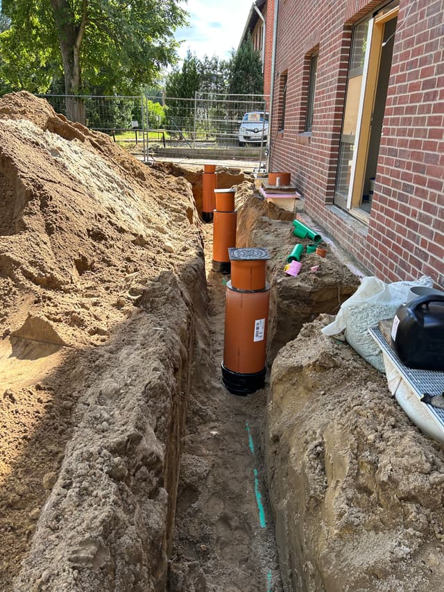 Drainage im Bau